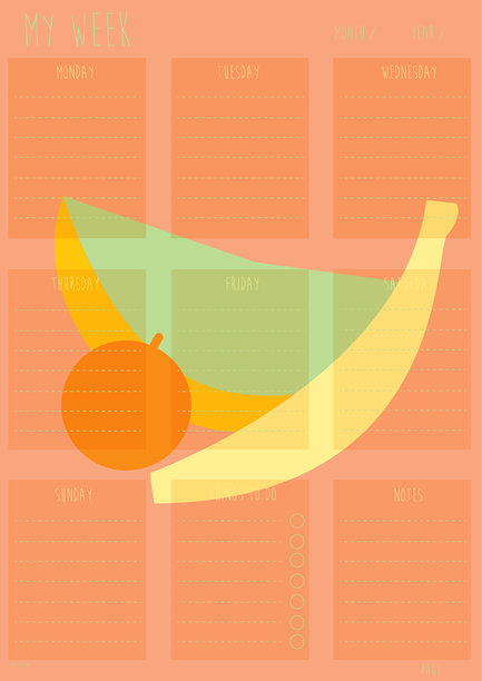 周计划图片下载