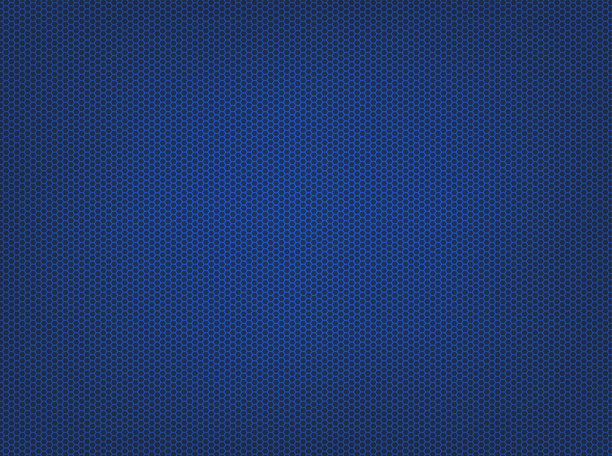 六角结构的蓝色图片下载