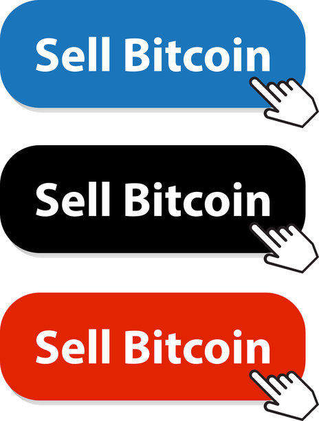 出售比特币按钮收集与手指针图片下载