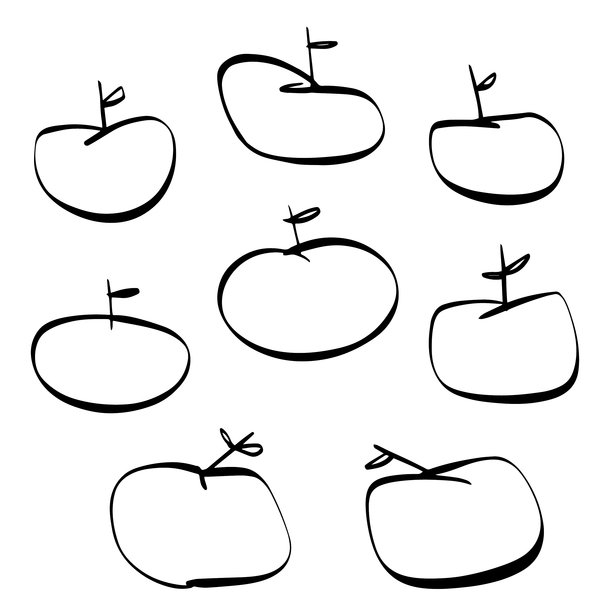 苹果的铅笔素描图片下载