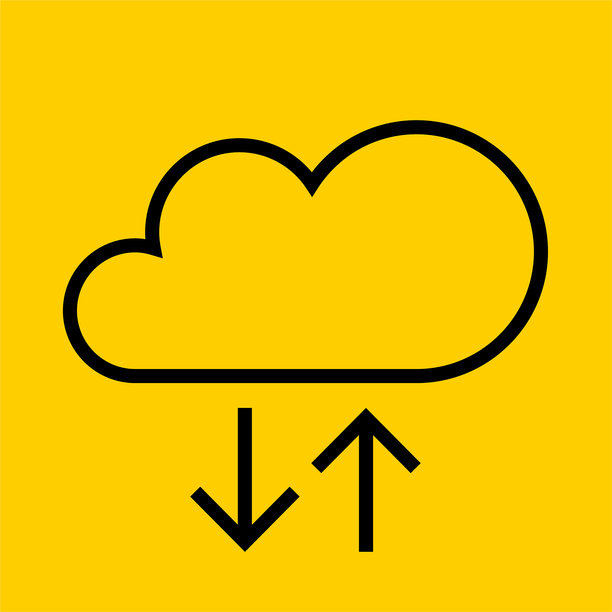 云计算与箭头图标图片下载