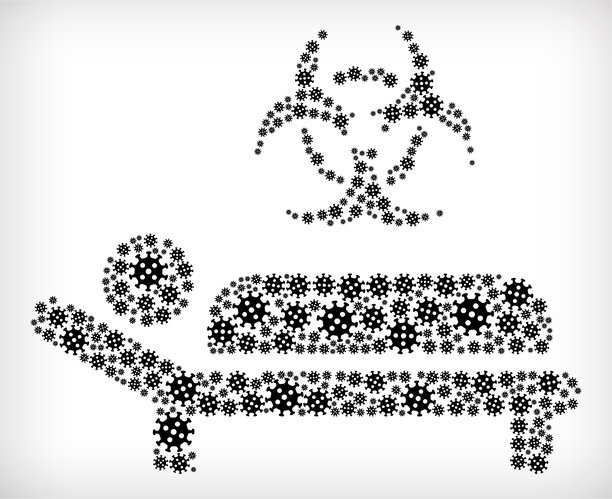 流感冠状病毒图标模式图片下载