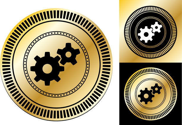 旋转的齿轮图标图片下载