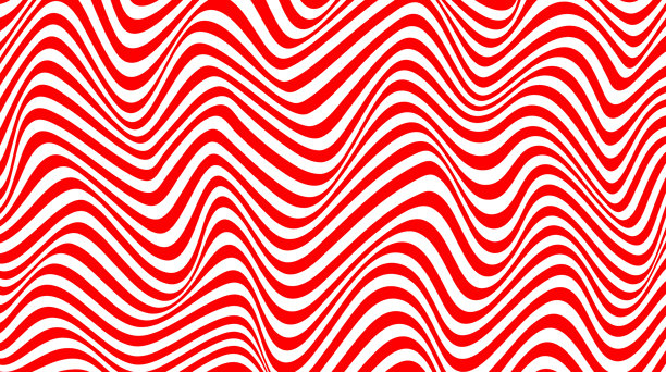 抽象曲线背景在白色和红色，波模式图片下载