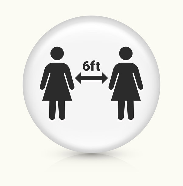 社交距离两人图标图片下载