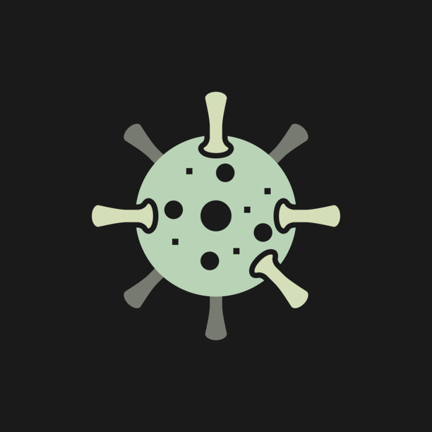 冠状病毒平图标图片下载