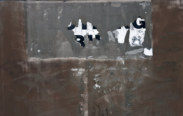 黑暗垃圾损坏的城市标志照片背景图片下载