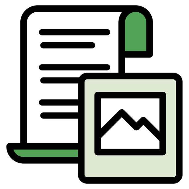 插图图标素材集：照片文档文件图片下载