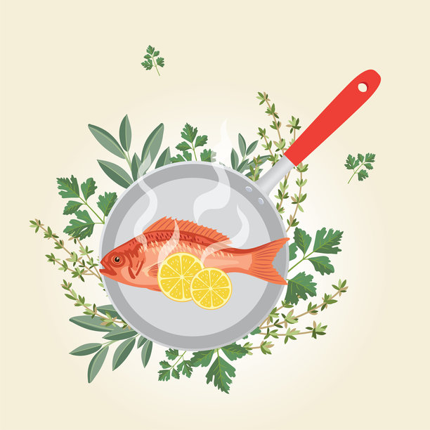 新鲜食物-烹饪概念。图片下载