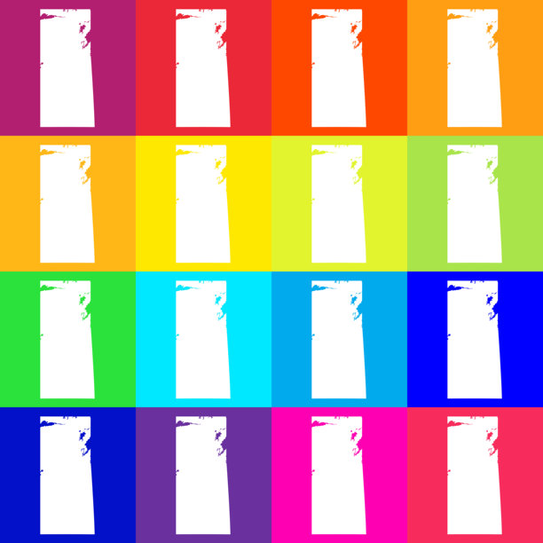 矢量萨斯喀彻温，加拿大地图在明亮的颜色图片下载