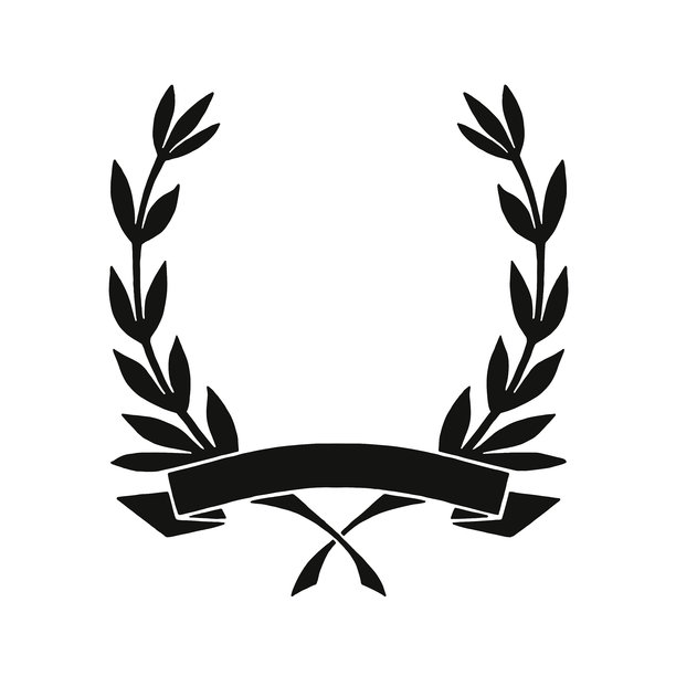 月桂树枝及旗帜图片下载