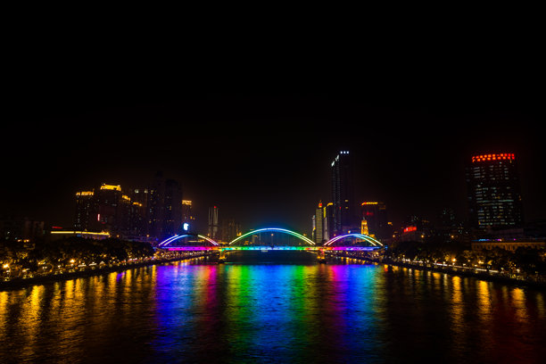 解放桥夜景图片下载