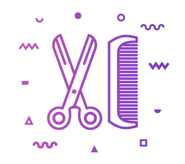 发廊产品线风格图标设计图片下载