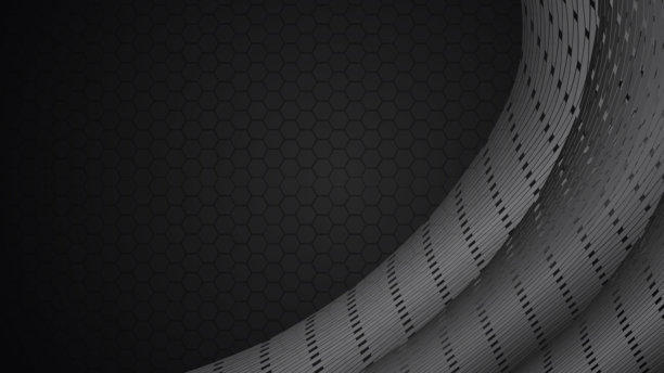 深灰色六角形抽象图片下载