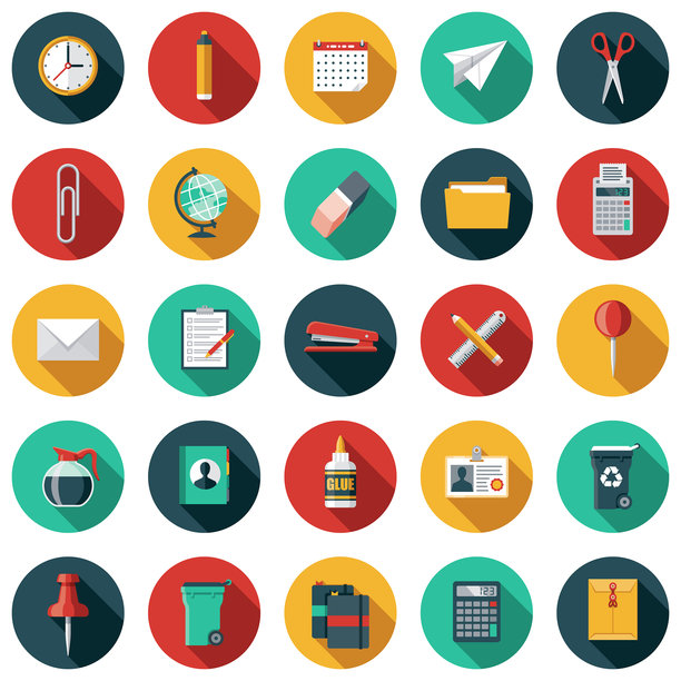 办公用品图标集图片下载