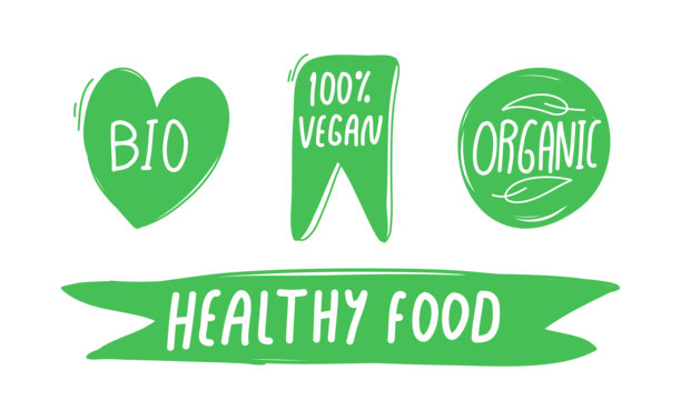 有机产品图标集矢量插图符号设计元素图片下载