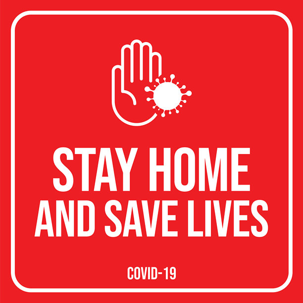 关于冠状病毒或covid-19病媒插图的红色警告标志图片下载