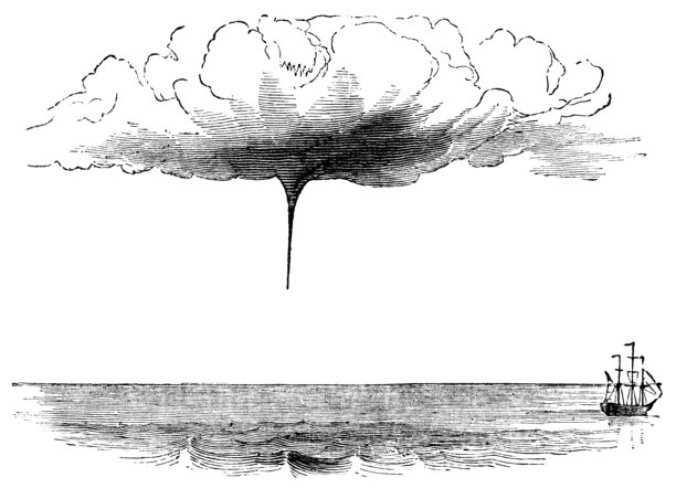 开始形成水龙卷- 19世纪图片下载