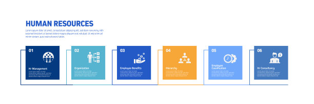 人力资源信息图表模板，元素和图标。简单的矢量信息图设计图片下载