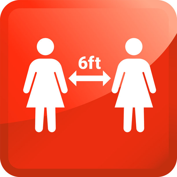 社交距离两人图标图片下载