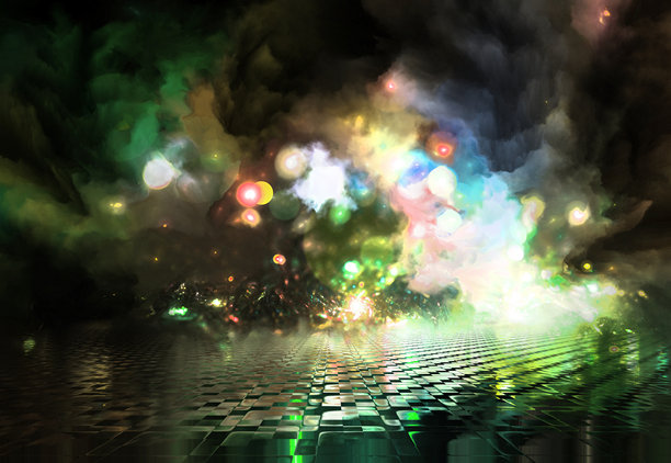 虚拟世界，抽象的科学背景图片下载