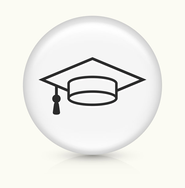 毕业帽和文凭图标图片下载