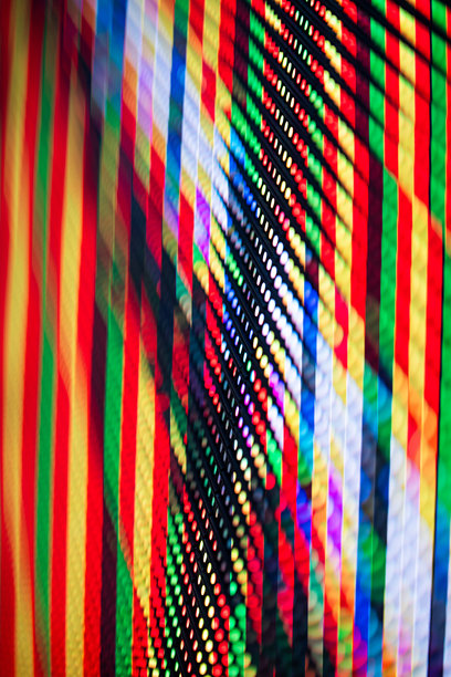 大型LED投影屏幕。色彩斑斓的抽象背景。舞台上的灯光秀。图片下载