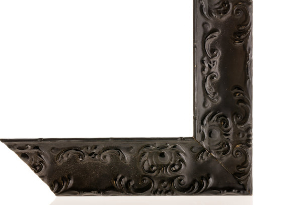 黑色框架样本，用于照片、海报或画作的设计。图片下载