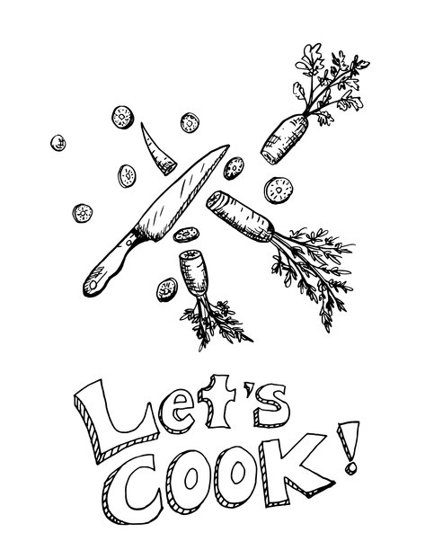 手绘排版-烹饪和食物图片下载