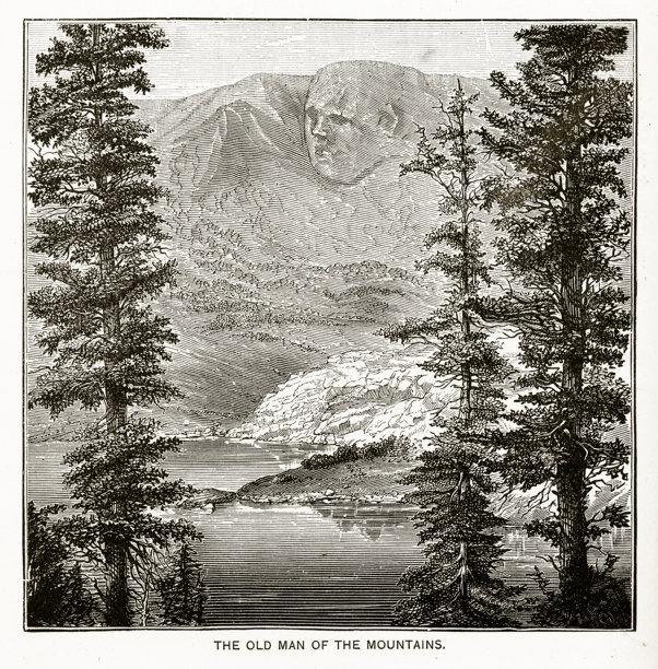 山区老人维多利亚版画图片下载