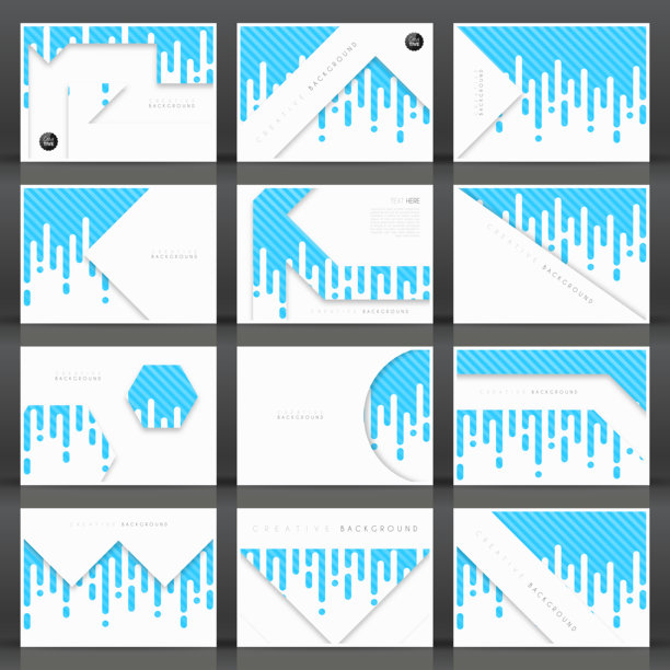 宣传册模板布局，封面设计，商业年度报告，传单，杂志图片下载