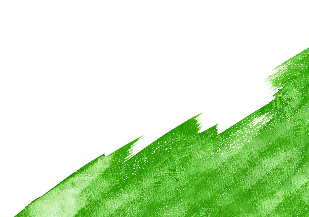 手绘水彩素材。带有刷子纹理感觉的绿色边框素材。图片下载