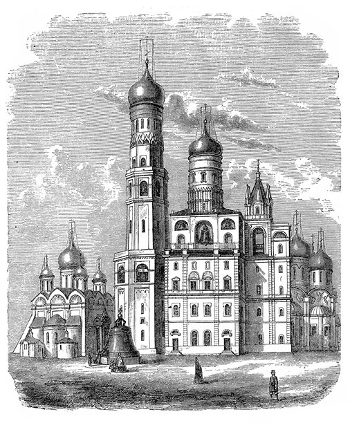 伊凡的大钟楼。俄罗斯莫斯科的克里姆林宫图片下载