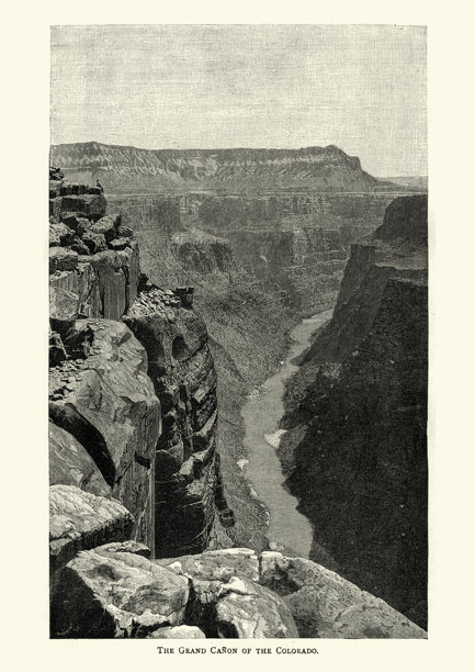 科罗拉多大峡谷，19世纪图片下载