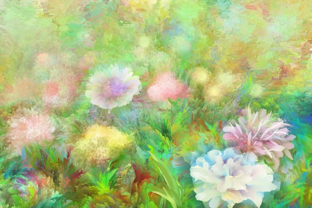 花卉画背景图片下载