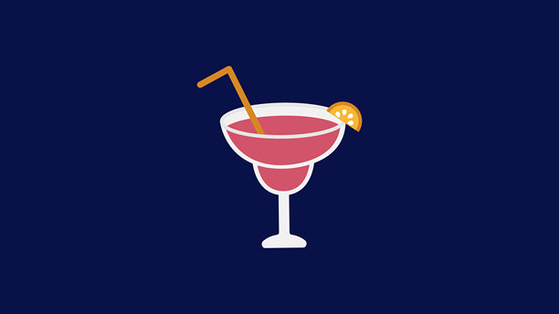 果汁玻璃图标与柠檬图片下载