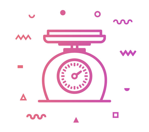 配方重量线风格图标设计图片下载