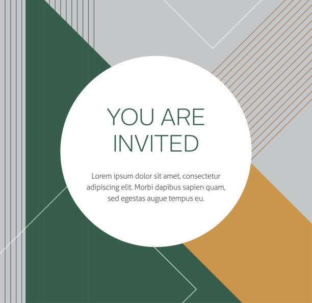 您被邀请优雅商务网站横幅图片下载