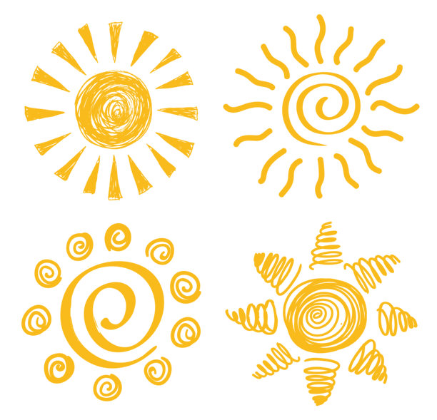 儿童绘图太阳绘图插图图片下载