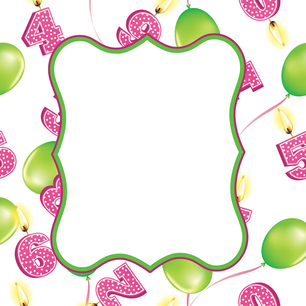 虚拟生日派对邀请模板图片下载