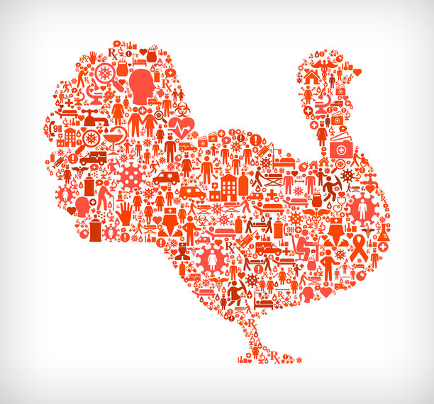 土耳其流感冠状病毒图标模式图片下载