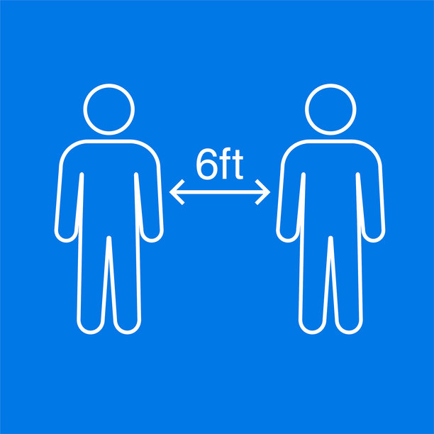 社交距离两人图标图片下载