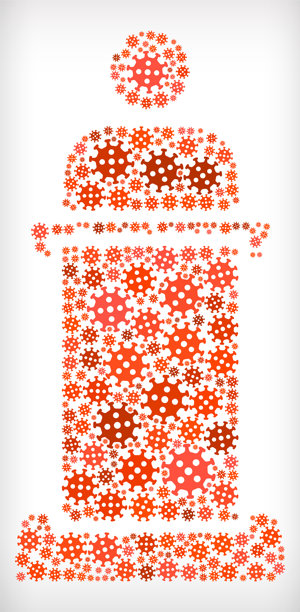 流感冠状病毒图标模式图片下载