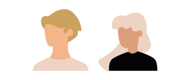 矢量平面插图。头像，用户资料，面部图标，中性性别轮廓，个人资料图片。适合社交媒体资料、图标、启动画面和作为模板使用。图片下载