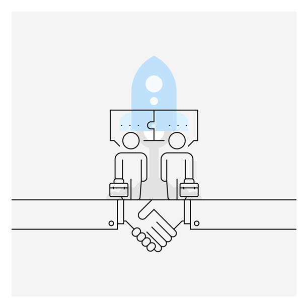 分享图标，两位商人交谈图标图片下载