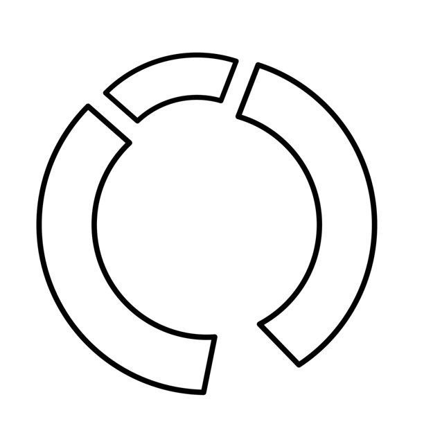 流畅现代的抽象圆形设计，象征着商业品牌的连接、合作与进步图片下载