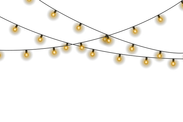 婚礼灯光在餐桌上闪烁。温暖的灯饰为柔和的氛围增添光彩。浪漫的灯光环绕着场地的柱子。微小的火花勾勒出舞动的身影。舒适的灯串在天花板上交错编织。图片下载