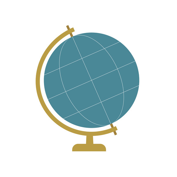 平面图标矢量地球仪图片下载
