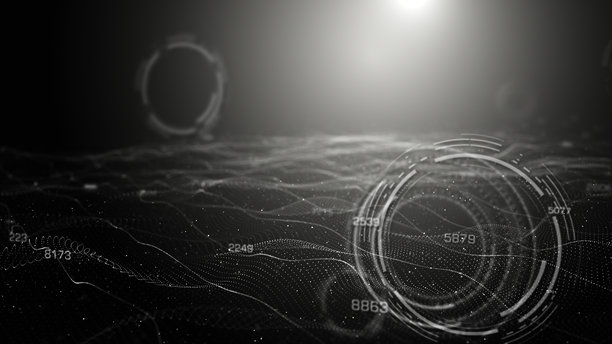 分析数字数据 - 蓝色版本，可循环 - 统计数据，金融图表，经济 - 4K库存照片图片下载