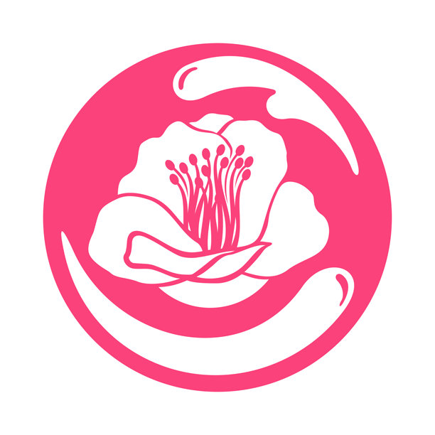 椿油图标。山茶花提取物图片下载